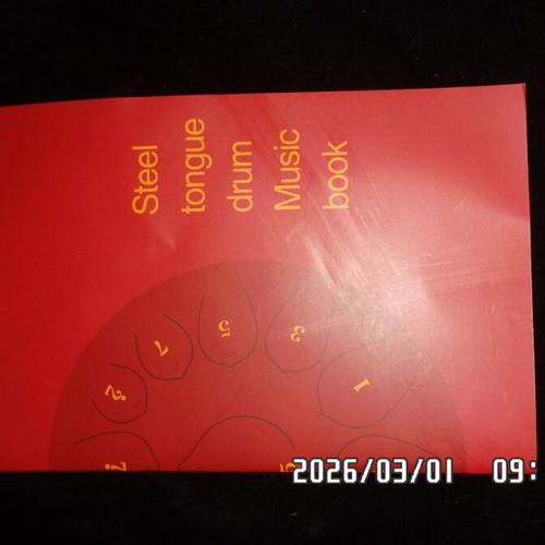 Steel Tong Drum 6'' new with 8 notes, complete set with manual