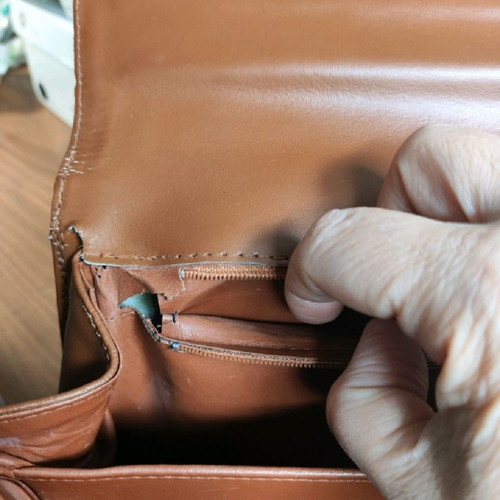 Vintage leather shoulder bags used, pack of 3