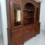 Classic wooden cabinet with carved details