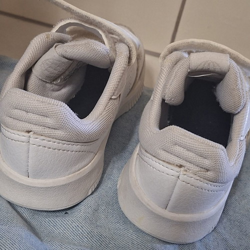 Adidas kids' athletic sneakers, size 26, white