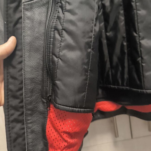 Dianese leather motorcycle jacket like new, size medium with removable lining
