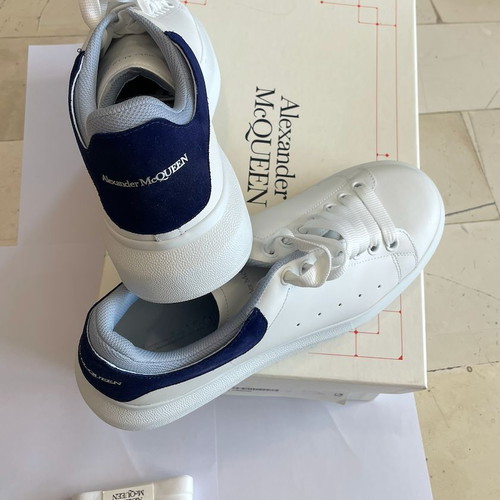Alexander McQueen Limited Edition White Navy Sneakers Size 41 New