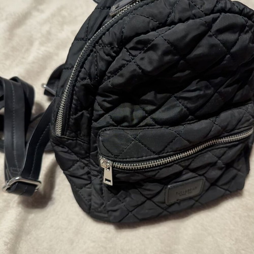Pull&Bear Mini Backpack black quilted like new