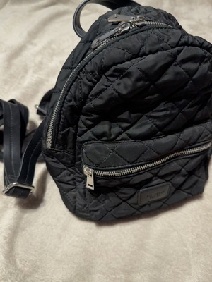 Pull&Bear Mini Backpack black quilted like new