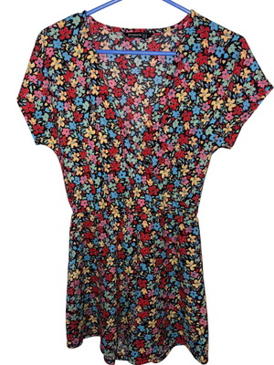 Stradivarius multicolor floral romper