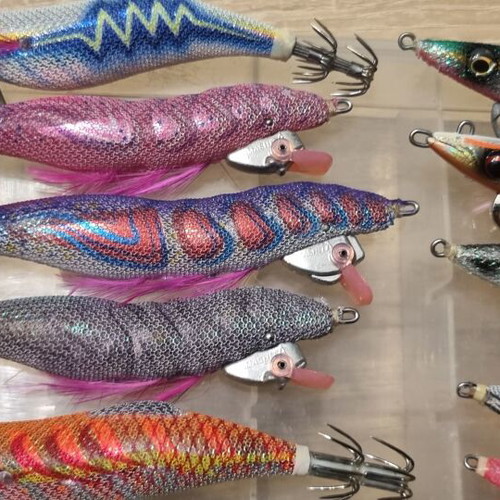 Squid Jigs like new with brands Yamashita, Savage Gear, Yozouri, DTD, Gan Craft, Vega