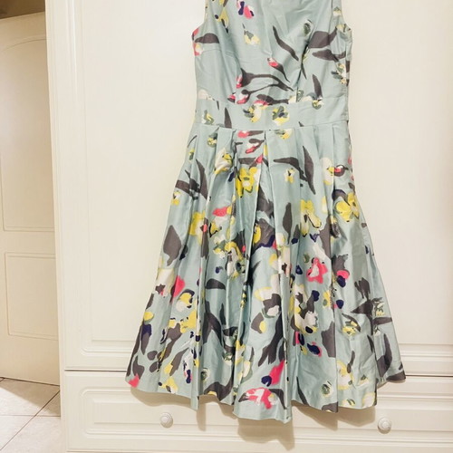 Floral midi dress mint green, like new, size S