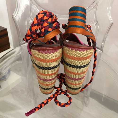 Marc Jacobs espadrille wedge sandals used, size 40, colorful