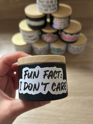 Scented Candle with Powder Aroma and Smart Caption New