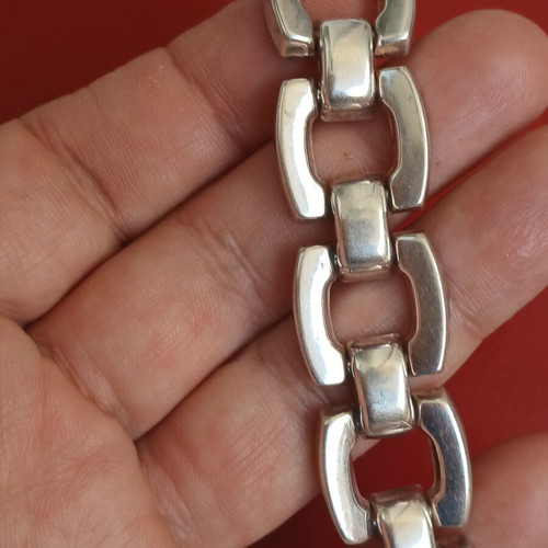 925 silver solid bracelet, 30 grams, 18 cm