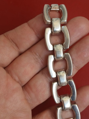 925 silver solid bracelet, 30 grams, 18 cm