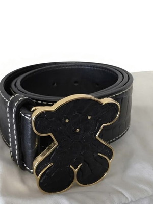 Tous leather belt size M like new, black
