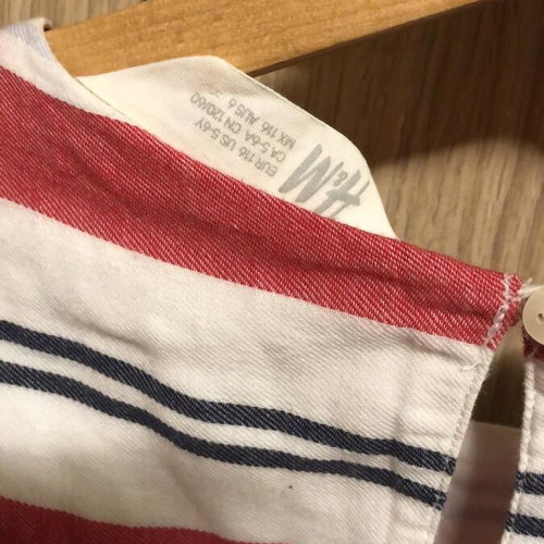 Children's striped dress H&M nautical style like new, size 116