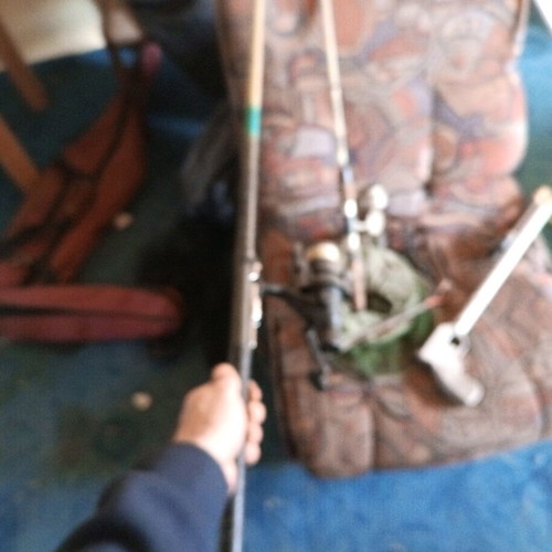Fishing rod retro used for sport fishing