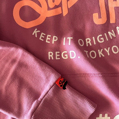 Superdry women's hoodie XS pink like new