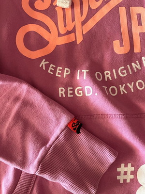 Superdry women's hoodie XS pink like new