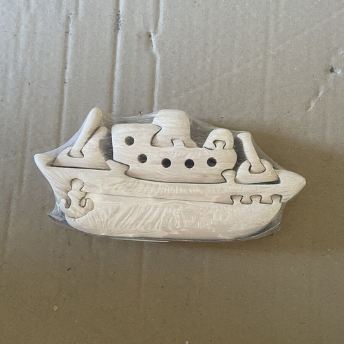 3D Wooden Puzzle Ship new, for assembly and coloring