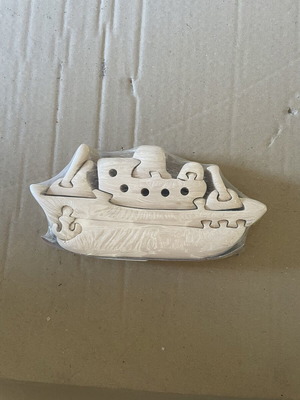 3D Wooden Puzzle Ship new, for assembly and coloring