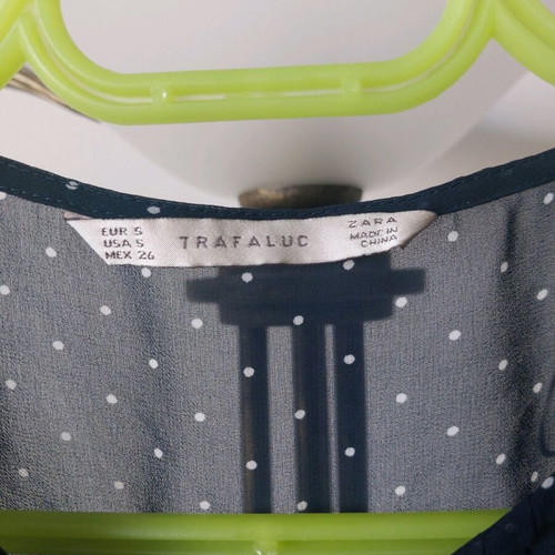 Zara Sheer Polka Dot Shirt like new, size S
