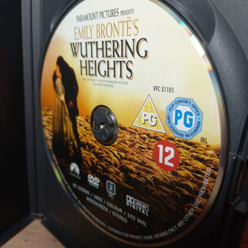 Wuthering Heights DVD like new with Greek subtitles