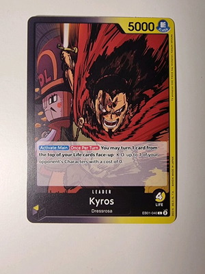 Kyros One Piece Card Game EB01-040 Leader