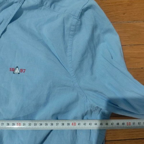 Gaastra women's shirt in blue check, size L, like new