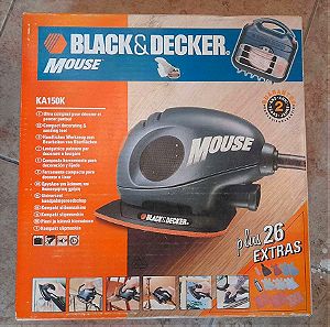 Black & Decker Mouse Πολυτριβείο 55W σε βαλιτσακη με 26 παρελκομενα