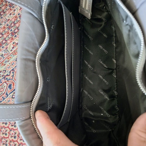 Calvin Klein shoulder bag gray like new