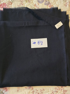 Blue fabric for sewing, women's dark blue fabric with intricate weave