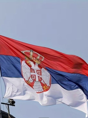 Polyester Serbia Flag 90×150 cm new, durable outdoor
