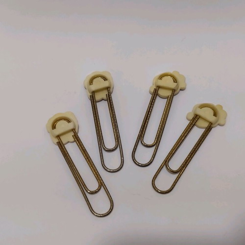 Vintage paper clips pack of 4, new, 1980s