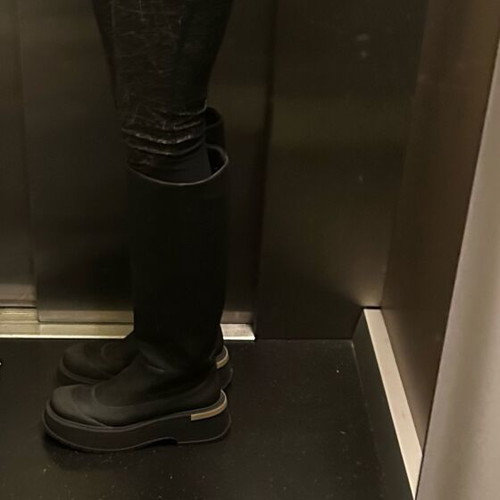 Zara Rubberized Boots Size 38 Like New, Waterproof Platform
