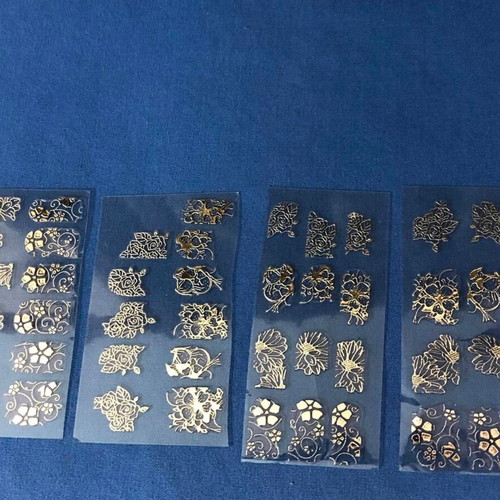 3D Nail Stickers pack of 4 new