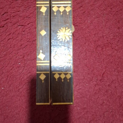 Handmade wooden jewelry box used with Ukrainian folk art