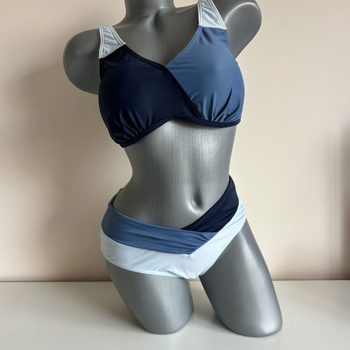 Two-piece swimsuit size S new, blue