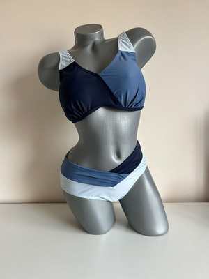 Two-piece swimsuit size S new, blue
