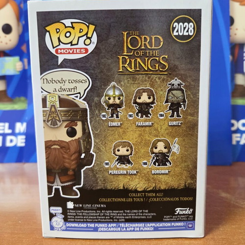 Funko Pop Movies Gimli vinyl figure new