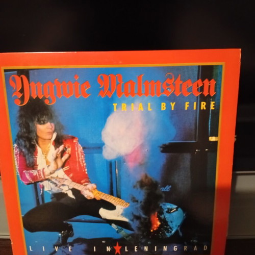 Yngwie Malmsteen Trial By Fire Live In Leningrad vinyl like new, metal