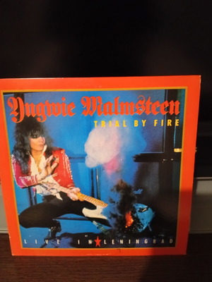 Yngwie Malmsteen Trial By Fire Live In Leningrad vinyl like new, metal