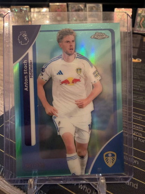 2026 Topps Chrome Premier League Soccer Anton Stach Aqua True Refractor card new