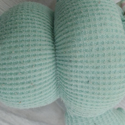 Light-up Huggy toy from the 1990s, fabric stains
