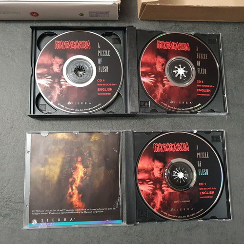 Phantasmagoria A puzzle of flesh PC game used, Big Box 1996