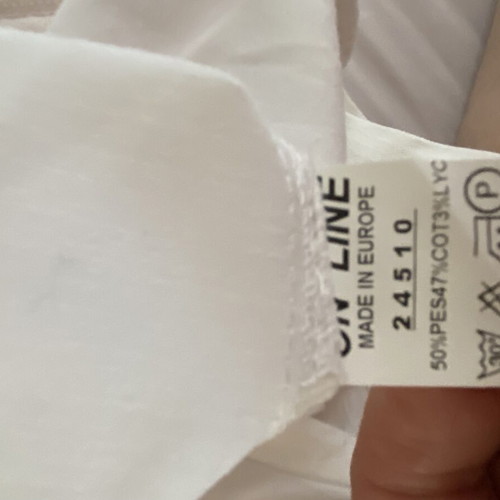 On Line mini dress size M luxury white, like new