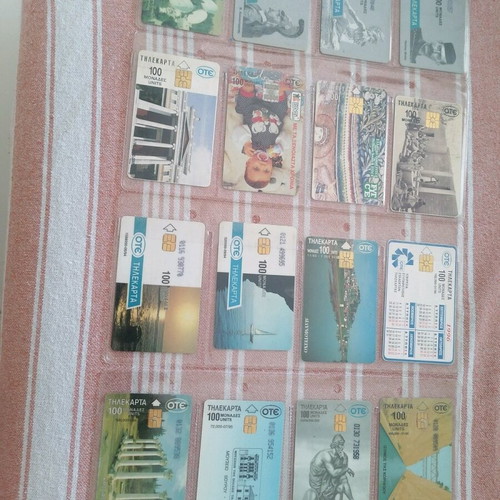 Rare OTE phone cards pack from 1990s used, collectible