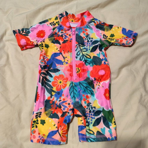 Baby swimsuit with SUV protection up to 6 months like new