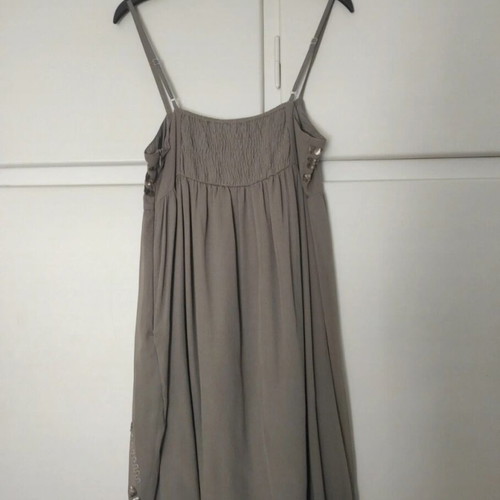 Motivi evening dress gray like new with embroidery and sequins