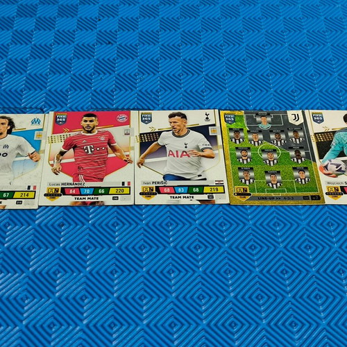 Panini FIFA 365 collectible cards Juventus Line-Up & Stars set of 5 like new