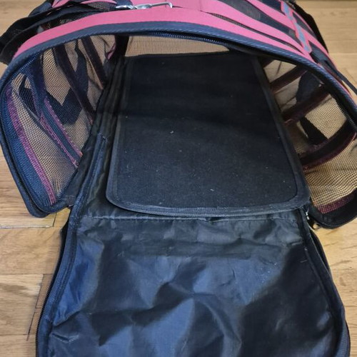 Pet carrier bag red 48x28x26cm