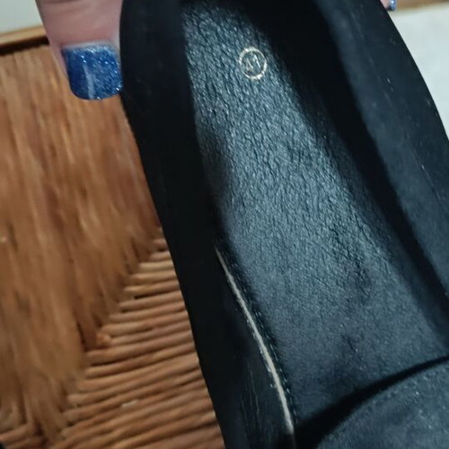Women's loafers black like new, size 41