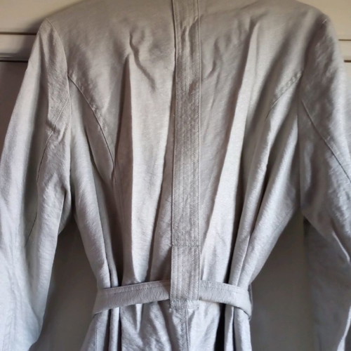 Celestino trench coat used, size XL with silver thread fabric